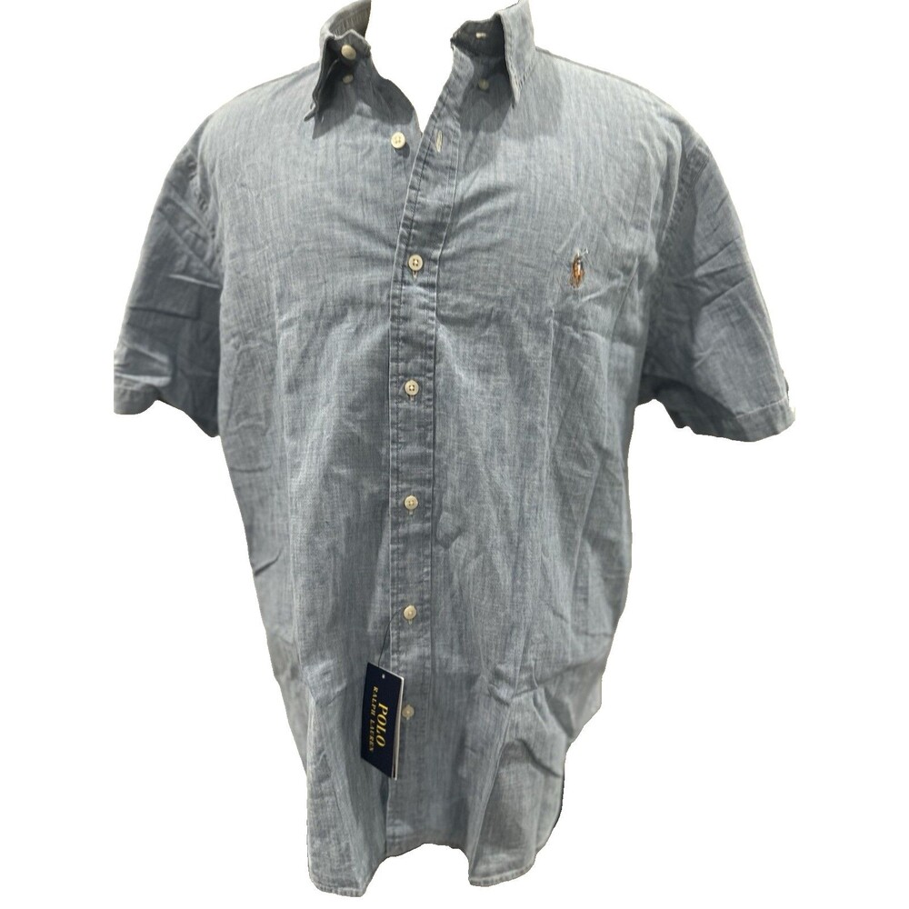 Polo Ralph Lauren Men’s Classic Indigo Chambray Shirt Size XXL